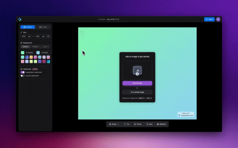 Snaps Editor - Beautify your screenshots
